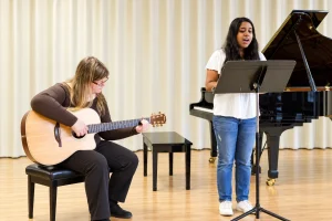 Catherine Bell, voice teacher at the Red Barn Music School in Amherst, Massachusetts